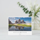 Tre Cime di Lavaredo/Drei Zinnen Dolomite mountain ポストカード (スタンド正面)