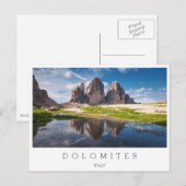 Tre Cime di Lavaredo/Drei Zinnen Dolomite mountain ポストカード (正面/裏面)