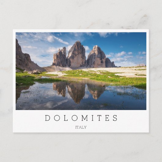 Tre Cime di Lavaredo/Drei Zinnen Dolomite mountain ポストカード (正面)