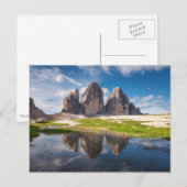Tre Cime di Lavaredo/Drei Zinnen Dolomite mountain ポストカード (正面/裏面)