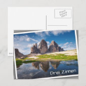 Tre Cime di Lavaredo/Drei Zinnen Dolomite mountain ポストカード (正面/裏面)