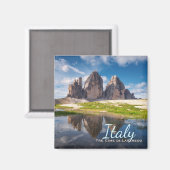 Tre Cime di Lavaredo/Drei Zinnen Dolomite mountain マグネット (正面/裏面)