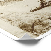 Treadmill Powered Digging Machine, Da Vinci ポスター (角)