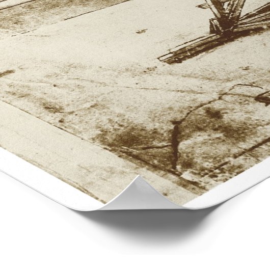 Treadmill Powered Digging Machine, Da Vinci ポスター (角)