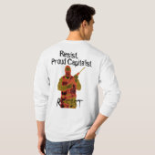 treadonmeのコピー、革命戦争旗、CDロゴ重量 Tシャツ (裏面フル)