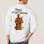 treadonmeのコピー、革命戦争旗、CDロゴ重量 Tシャツ (裏面)