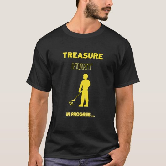 Treasure狩りProgres Detector Det Tシャツ (正面)