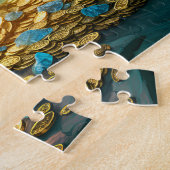 Treasure Chest in Cave Light Fantasy Painting ジグソーパズル (側面)