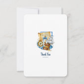 Treasure Chest Map Boat Birthday  サンキューカード (裏面)