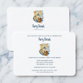 Treasure Chest Map Boat Birthday QR Code 出欠カード