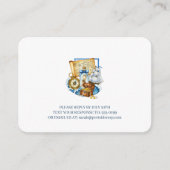 Treasure Chest Map Boat Birthday RSVP エンクロージャーカード (正面)