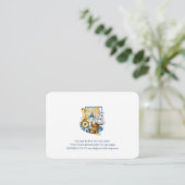 Treasure Chest Map Boat Birthday RSVP エンクロージャーカード (スタンド正面)