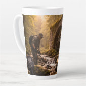 Treasure Hunter Metal Detector カフェラテマグ (左アングル)