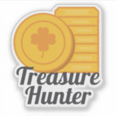 Treasure Hunter St Patrick's Day Gold Coins シール (正面)