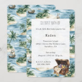 Treasure Island Birthday 招待状 (正面/裏面)