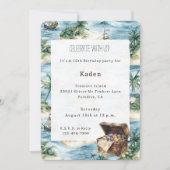 Treasure Island Birthday 招待状 (正面)