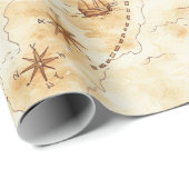 Treasure Island Map Birthday ラッピングペーパー (ロールコーナー)