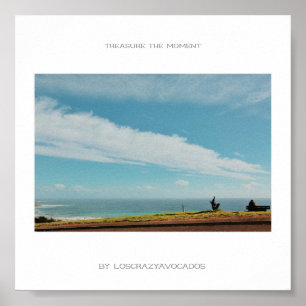 Treasure The Moment Man Bench Landscapeポスター ポスター