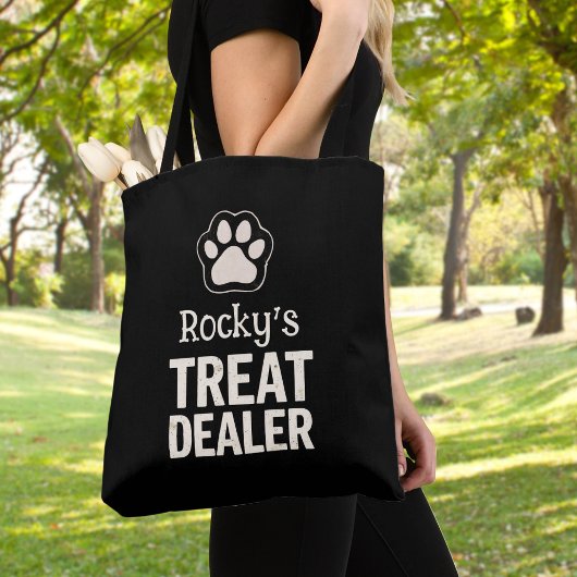 Treat Dealerおもしろい犬愛好家 トートバッグ