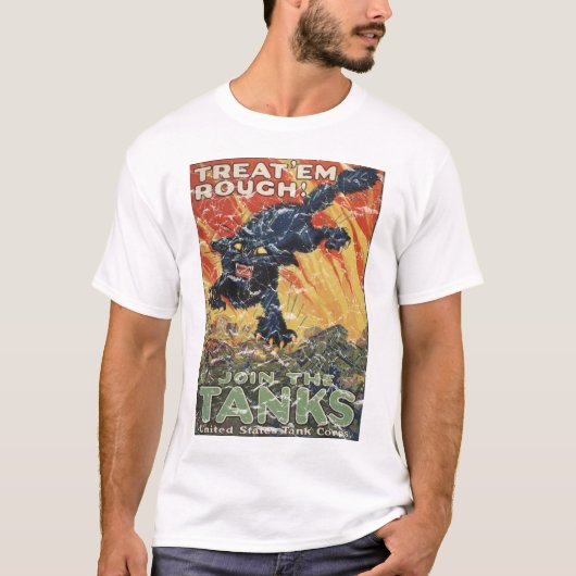 Treat 'Em Rough-1918 動揺して - Tシャツ (正面)