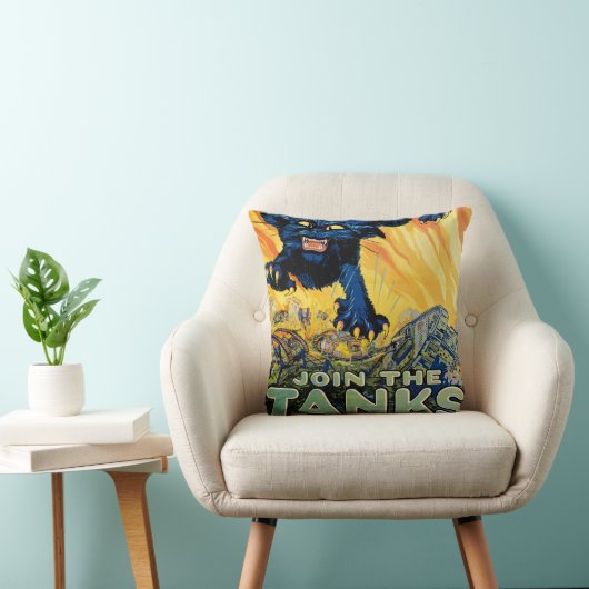Treat 'em Rough - Join the Tanks クッション (椅子)