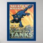 Treat 'em Rough - Join the tanks ポスター (正面)