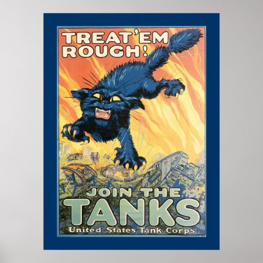 Treat 'em Rough - Join the tanks ポスター (正面)