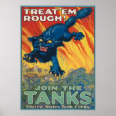 Treat 'Em Rough - Join The Tanks Poster ポスター (正面)