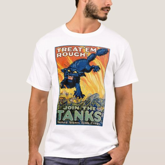 Treat 'em Rough - Join the Tanks Tシャツ (正面)