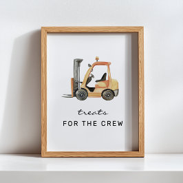 Treat for the Crew建築誕生日標識 ポスター