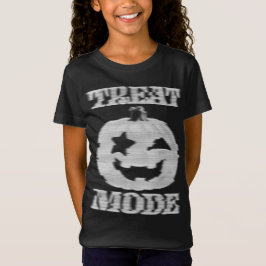 Treat Mode Glitchy Pumpkin Kids Tシャツ