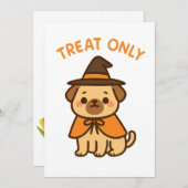 Treat Only: Halloween Pup Edition 招待状 (正面/裏面)