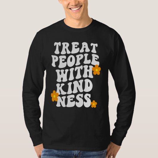 Treat People With Kindness Preppy Aesthetic Style  Tシャツ (正面)