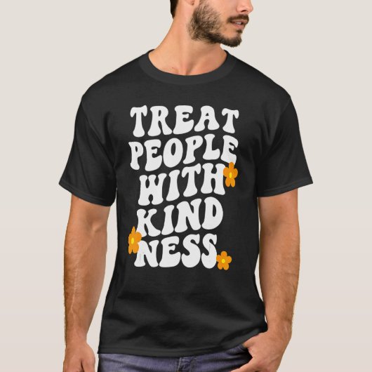 Treat People With Kindness Preppy Aesthetic Style  Tシャツ (正面)