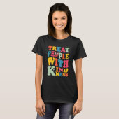 Treat People With Kindness Retro TPWK Inspirationa Tシャツ (正面フル)