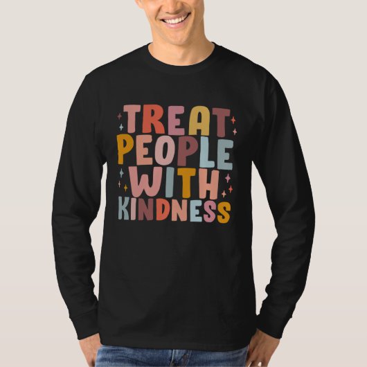 Treat People With Kindness Trendy Preppy Tシャツ (正面)
