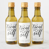 Treat Yoself Writhlスタイル結婚 ワインラベル (ボトル)