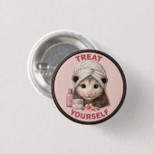 Treat Yourself 缶バッジ (正面&裏面)