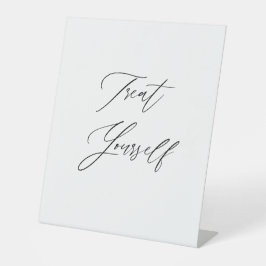 Treat Yourself Wedding Sign | Dessert Tabletop  台座サイン