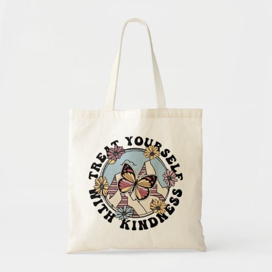 Treat Yourself With Kindness Tote Bag | Self Love  トートバッグ (正面)