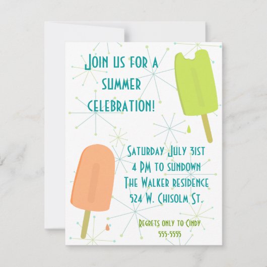 Treats招待状 招待状 (正面)