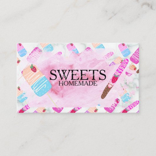 Treats Pretzels Baker Bakery Treats B 名刺 (正面)