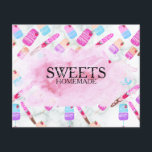 Treats Pretzels Baker Bakery Treats Pink チラシ<br><div class="desc">Treats Chocolate Bakery Business Flyers</div>