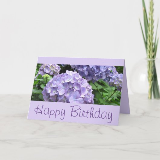 Trebahの庭、コーンウォールのアジサイ カード (正面)