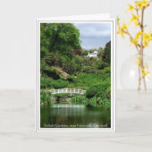 Trebahの庭、Falmouthの近くで、コーンウォール カード (黄色い花)