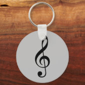 treble clef icon キーホルダー (正面)