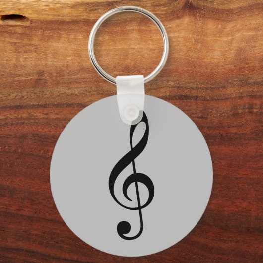 treble clef icon キーホルダー (正面)