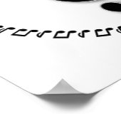 Treble Clef Music Note Design ポスター (角)