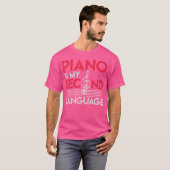 Treble Clef Musician Pianist Keyboards Piano Tシャツ (正面フル)