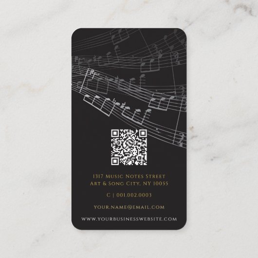 Treble Loveハート楽音交響曲 名刺 (裏面)